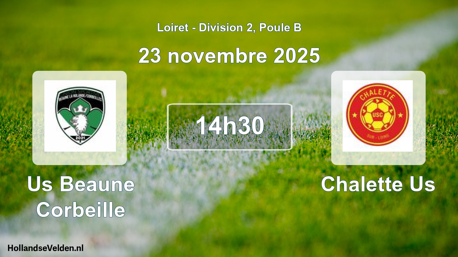 Geplande wedstrijd: Us Beaune Corbeille - Chalette Us (23 novembre 2025)