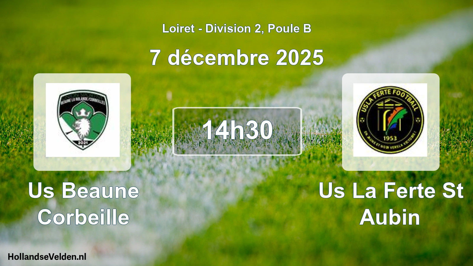 Geplande wedstrijd: Us Beaune Corbeille - Us La Ferte St Aubin (7 décembre 2025)