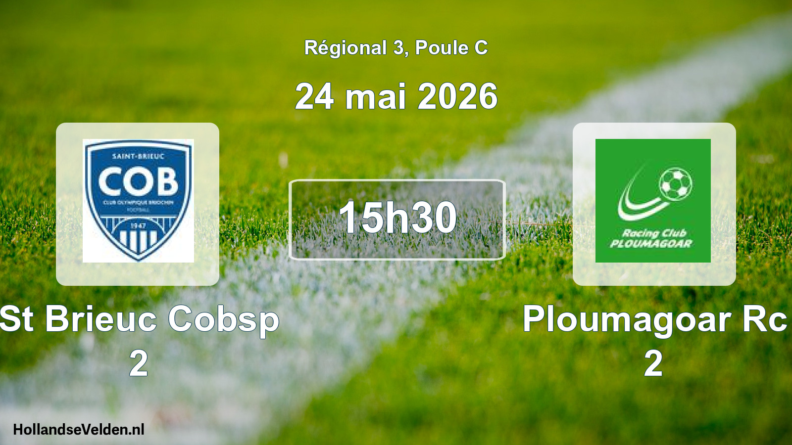 Geplande wedstrijd: St Brieuc Cobsp 2 - Ploumagoar Rc 2 (24 mei 2026)