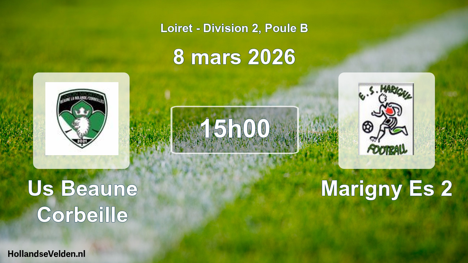 Geplande wedstrijd: Us Beaune Corbeille - Marigny Es 2 (8 mars 2026)