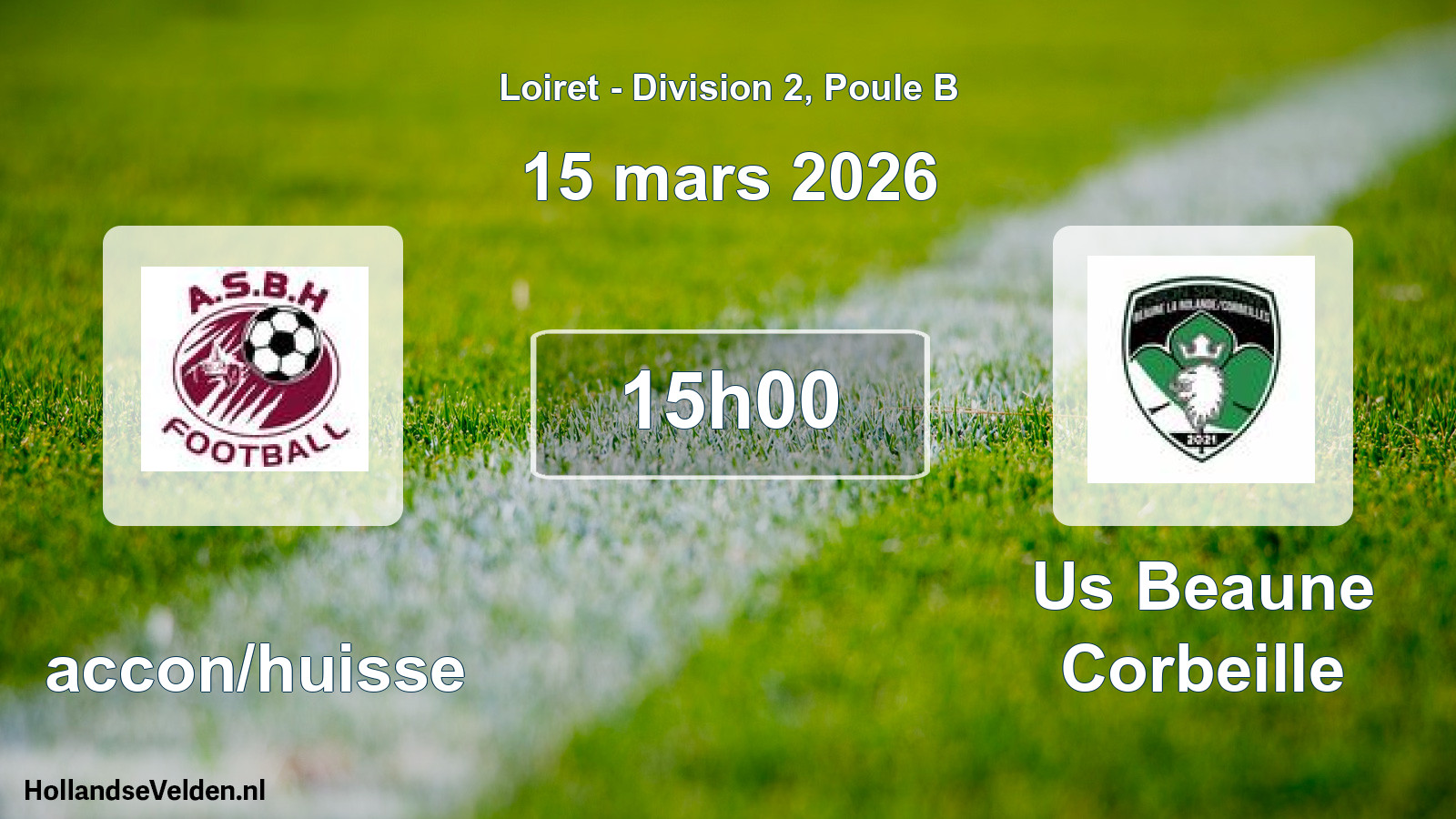Geplande wedstrijd: Baccon/huisse - Us Beaune Corbeille (15 mars 2026)