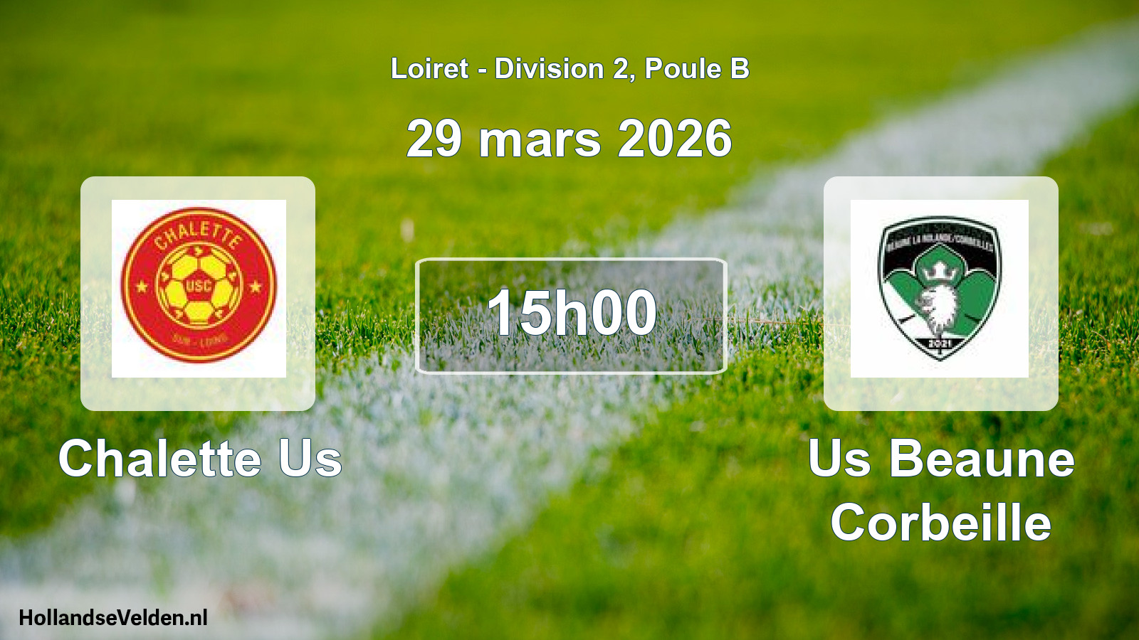 Geplande wedstrijd: Chalette Us - Us Beaune Corbeille (29 mars 2026)