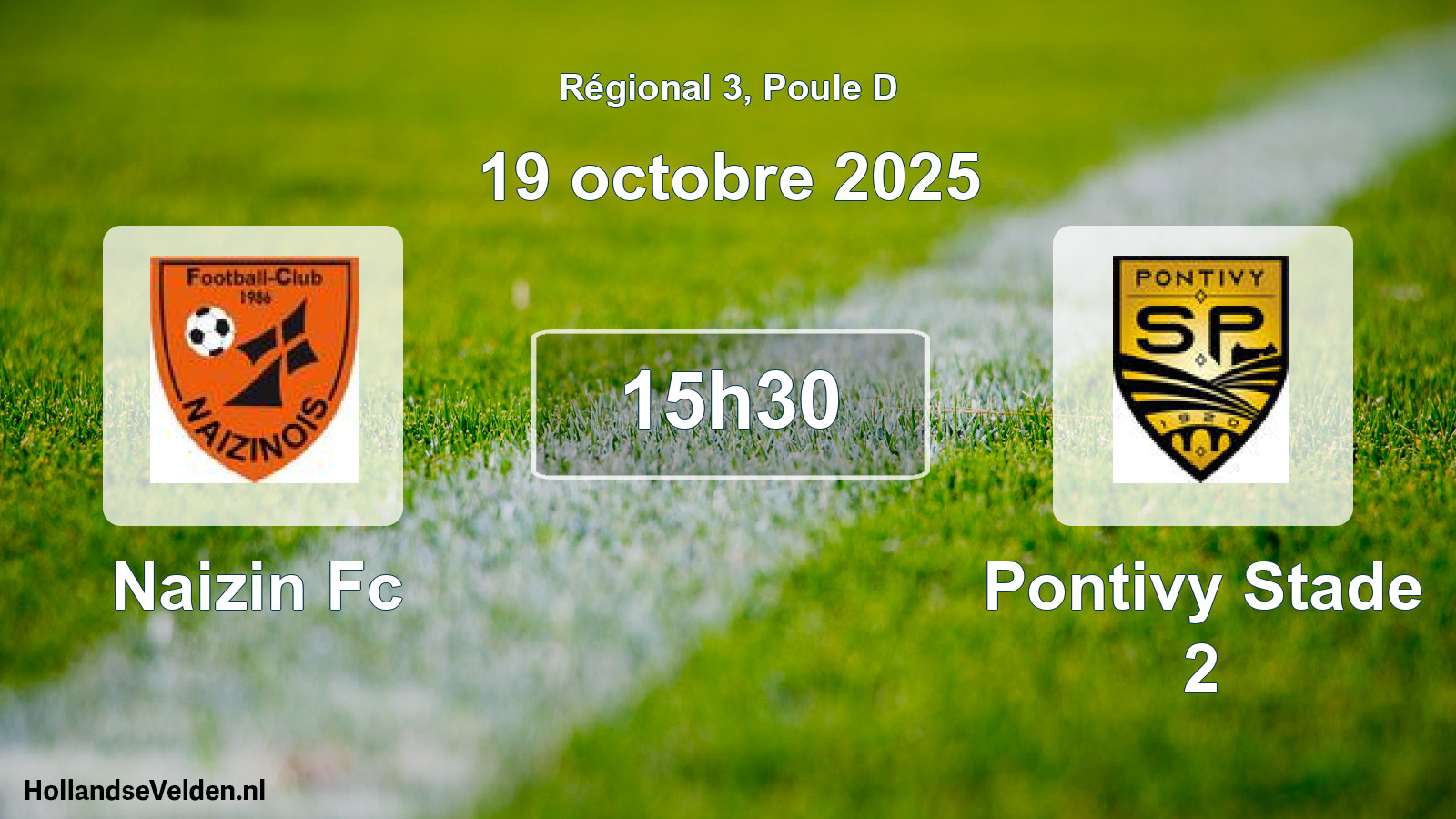 Geplande wedstrijd: Naizin Fc - Pontivy Stade 2 (19 octobre 2025)