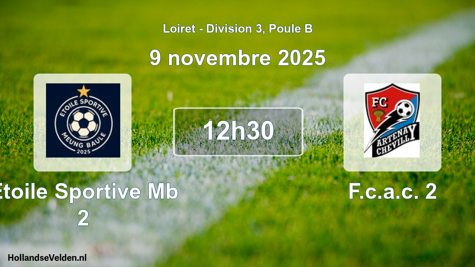 Geplande wedstrijd: Etoile Sportive Mb 2 - F.c.a.c. 2 (9 novembre 2025)