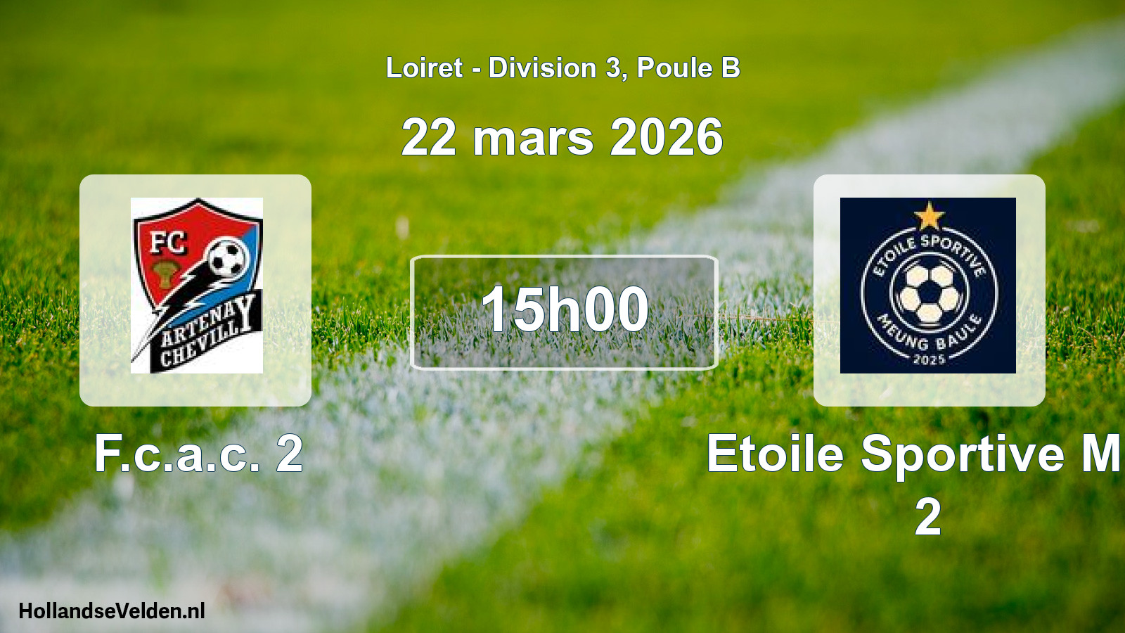 Scheduled Match: F.c.a.c. 2 - Etoile Sportive Mb 2 (22 March 2026)