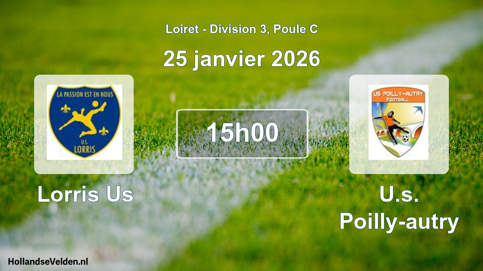 Scheduled Match: Lorris Us - U.s. Poilly-autry (25 January 2026)