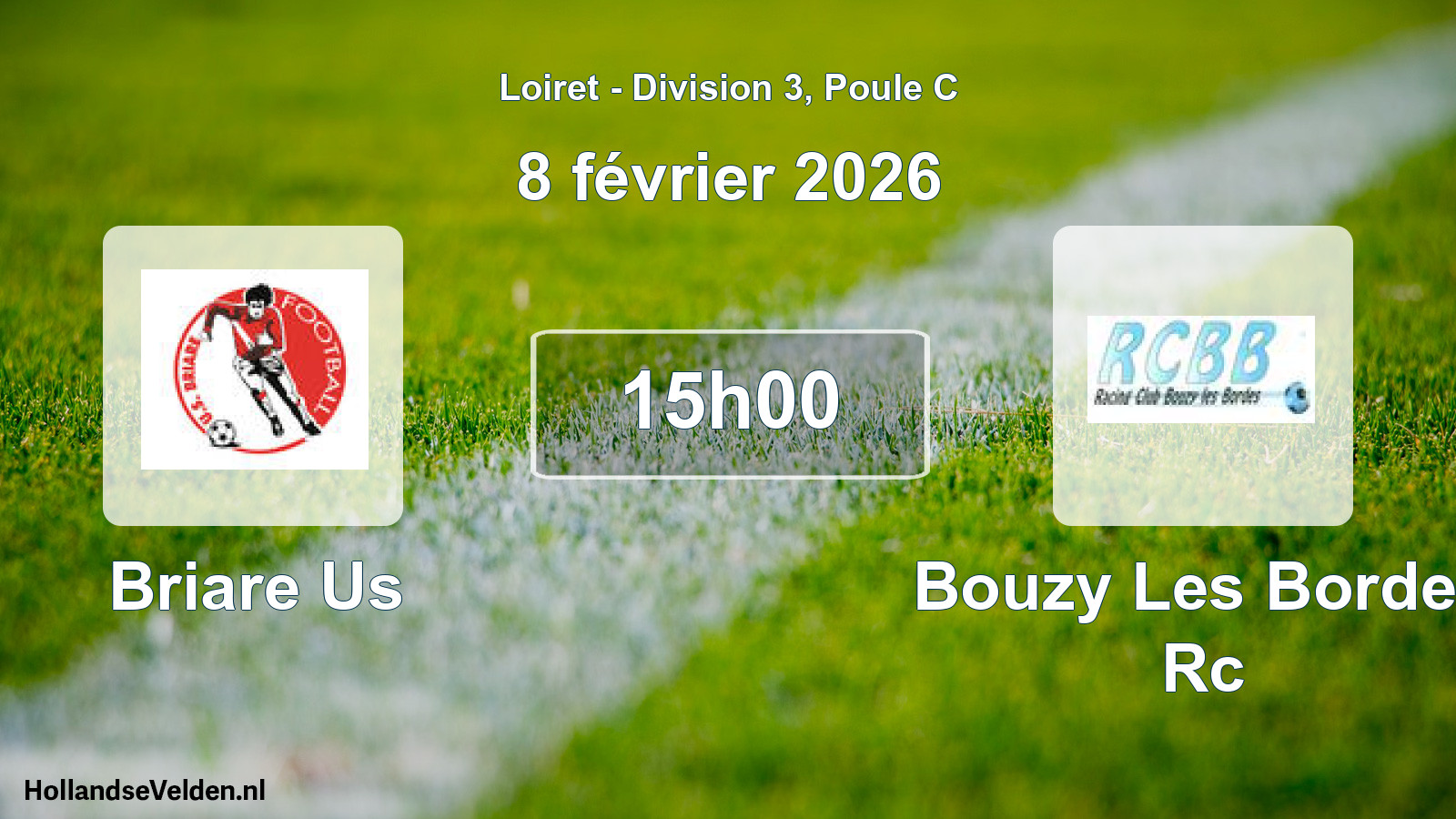 Scheduled Match: Briare Us - Bouzy Les Bordes Rc (8 February 2026)