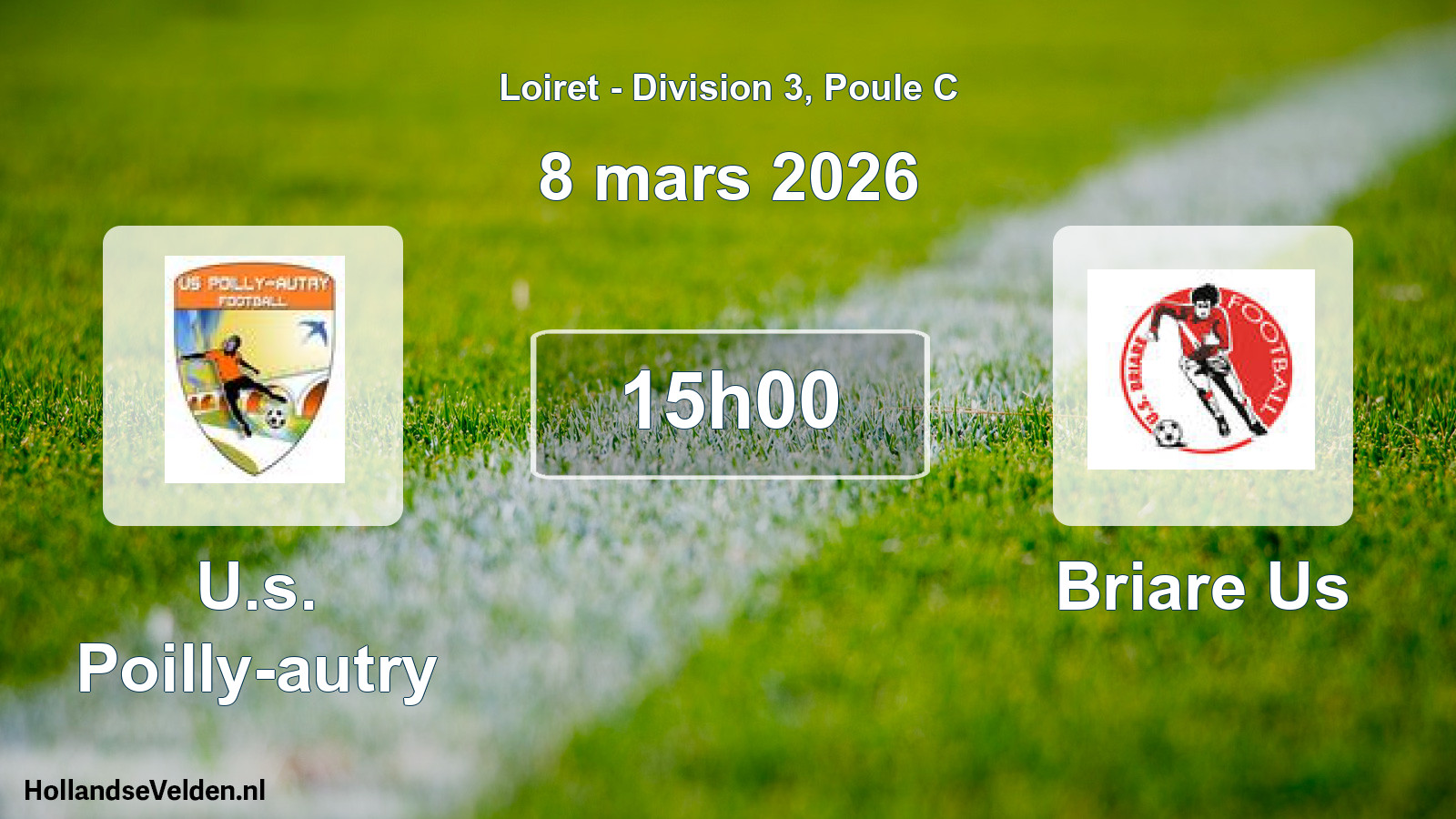 Geplande wedstrijd: U.s. Poilly-autry - Briare Us (8 maart 2026)