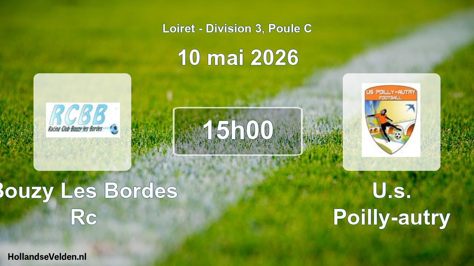 Geplande wedstrijd: Bouzy Les Bordes Rc - U.s. Poilly-autry (10 mei 2026)