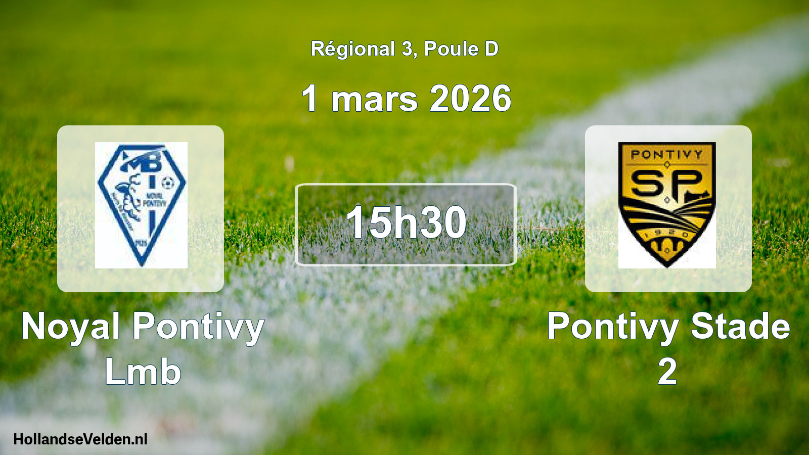 Geplande wedstrijd: Noyal Pontivy Lmb - Pontivy Stade 2 (1 mars 2026)