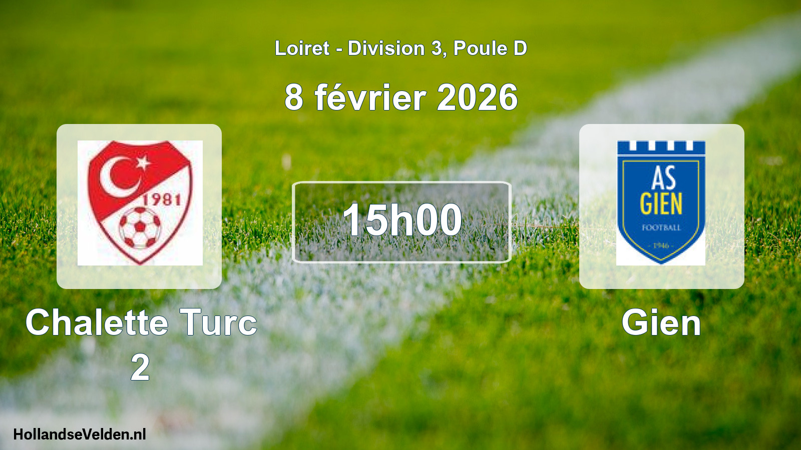 Scheduled Match: Chalette Turc 2 - Gien (8 February 2026)