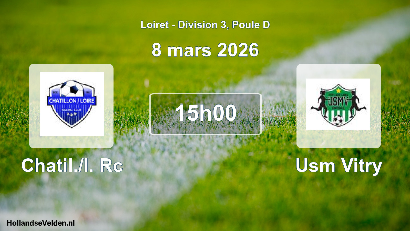 Scheduled Match: Chatil./l. Rc - Usm Vitry (8 March 2026)