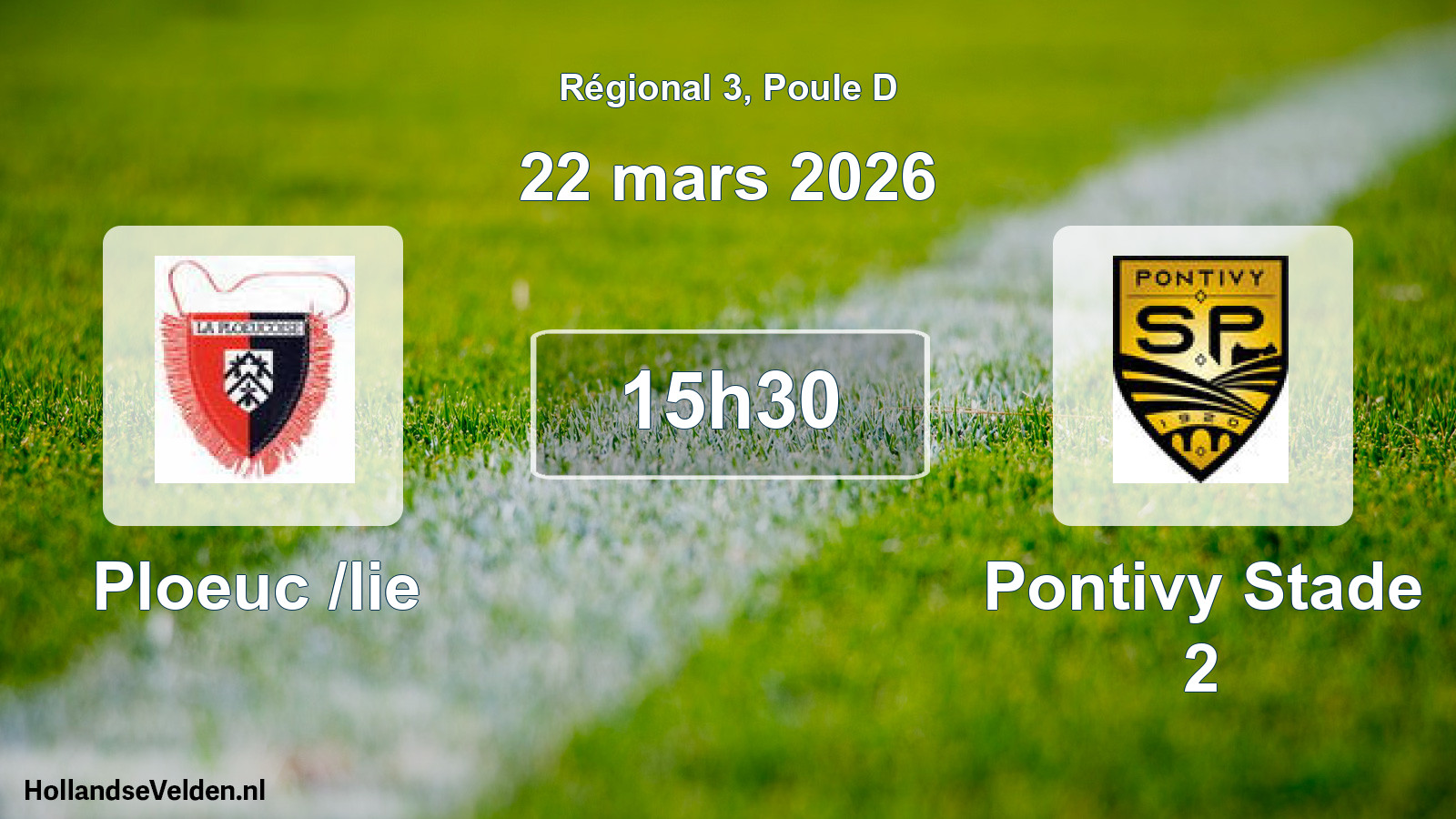 Scheduled Match: Ploeuc /lie - Pontivy Stade 2 (22 March 2026)