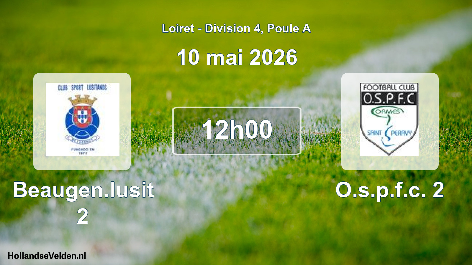 Scheduled Match: Beaugen.lusit 2 - O.s.p.f.c. 2 (10 May 2026)