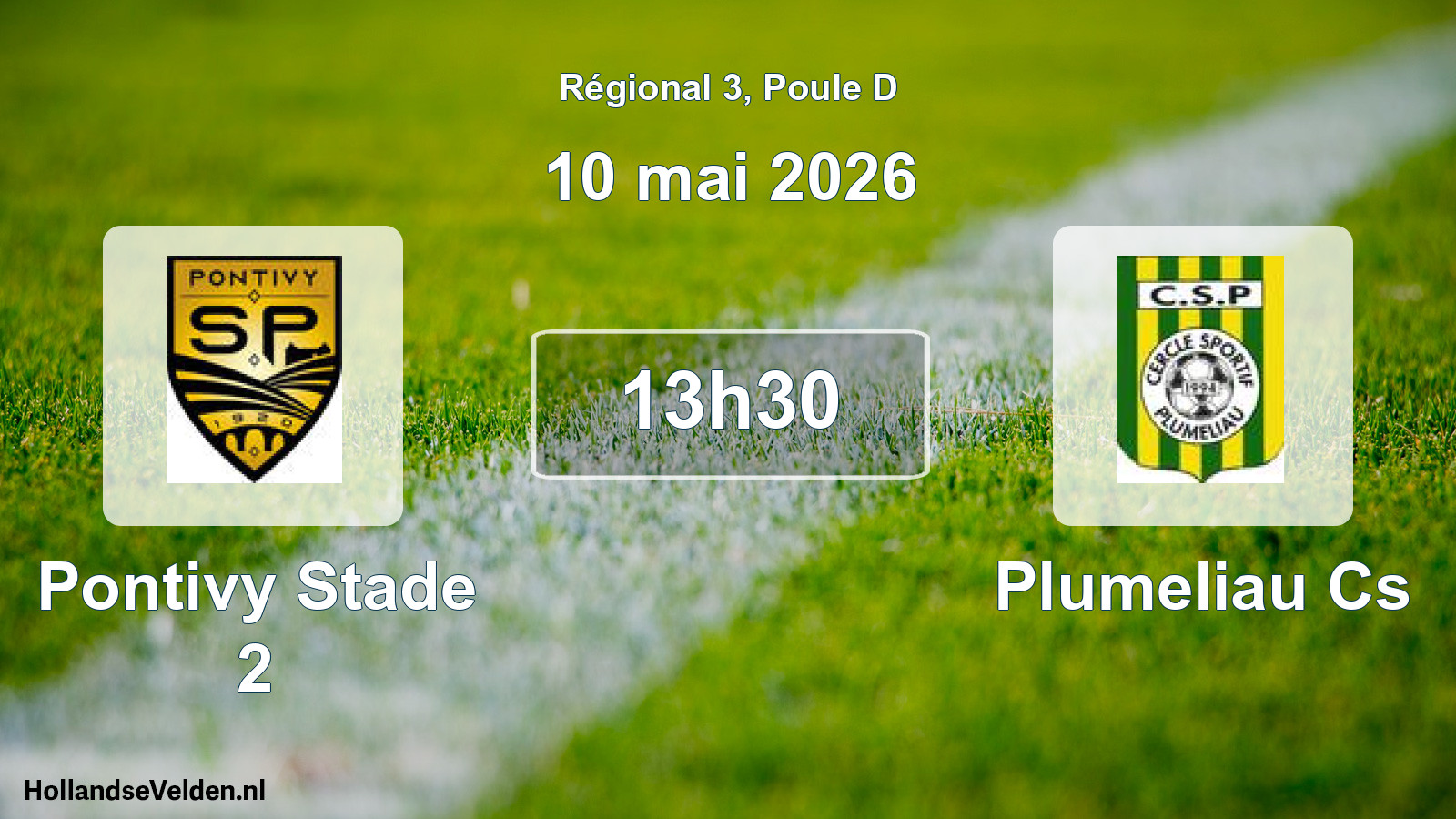 Geplande wedstrijd: Pontivy Stade 2 - Plumeliau Cs (10 mei 2026)