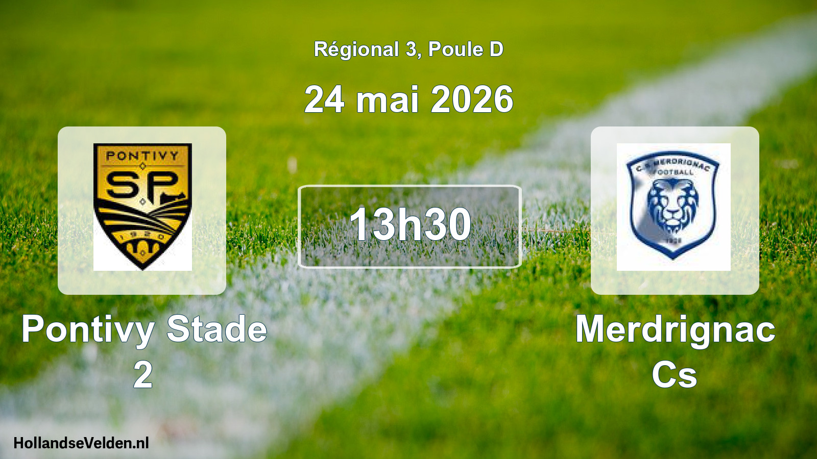 Geplande wedstrijd: Pontivy Stade 2 - Merdrignac Cs (24 mai 2026)