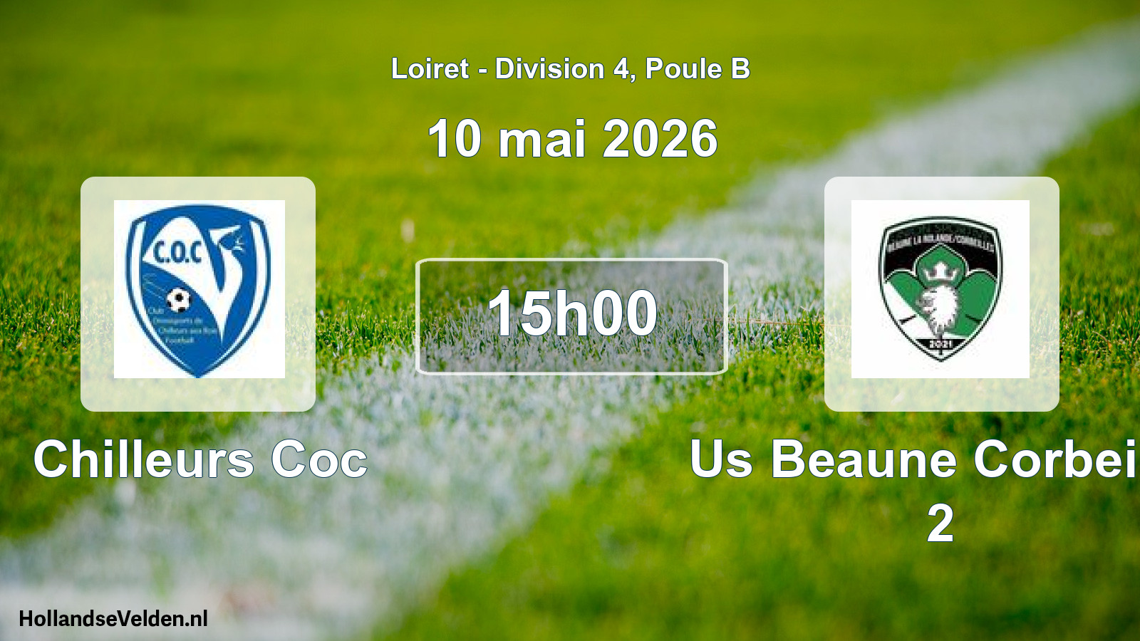 Geplande wedstrijd: Chilleurs Coc - Us Beaune Corbeille 2 (10 mai 2026)