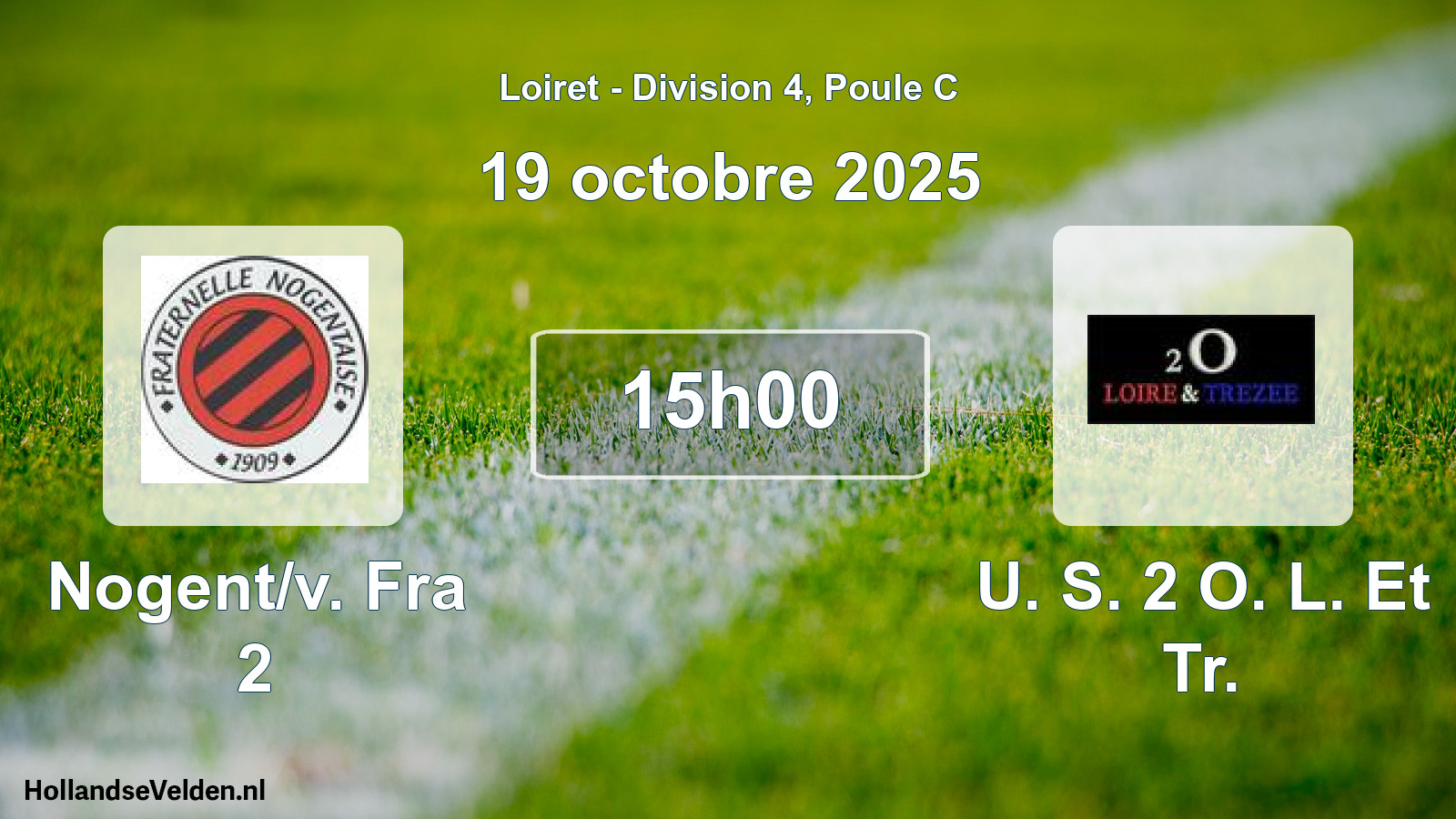 Geplande wedstrijd: Nogent/v. Fra 2 - U. S. 2 O. L. Et Tr. (19 oktober 2025)