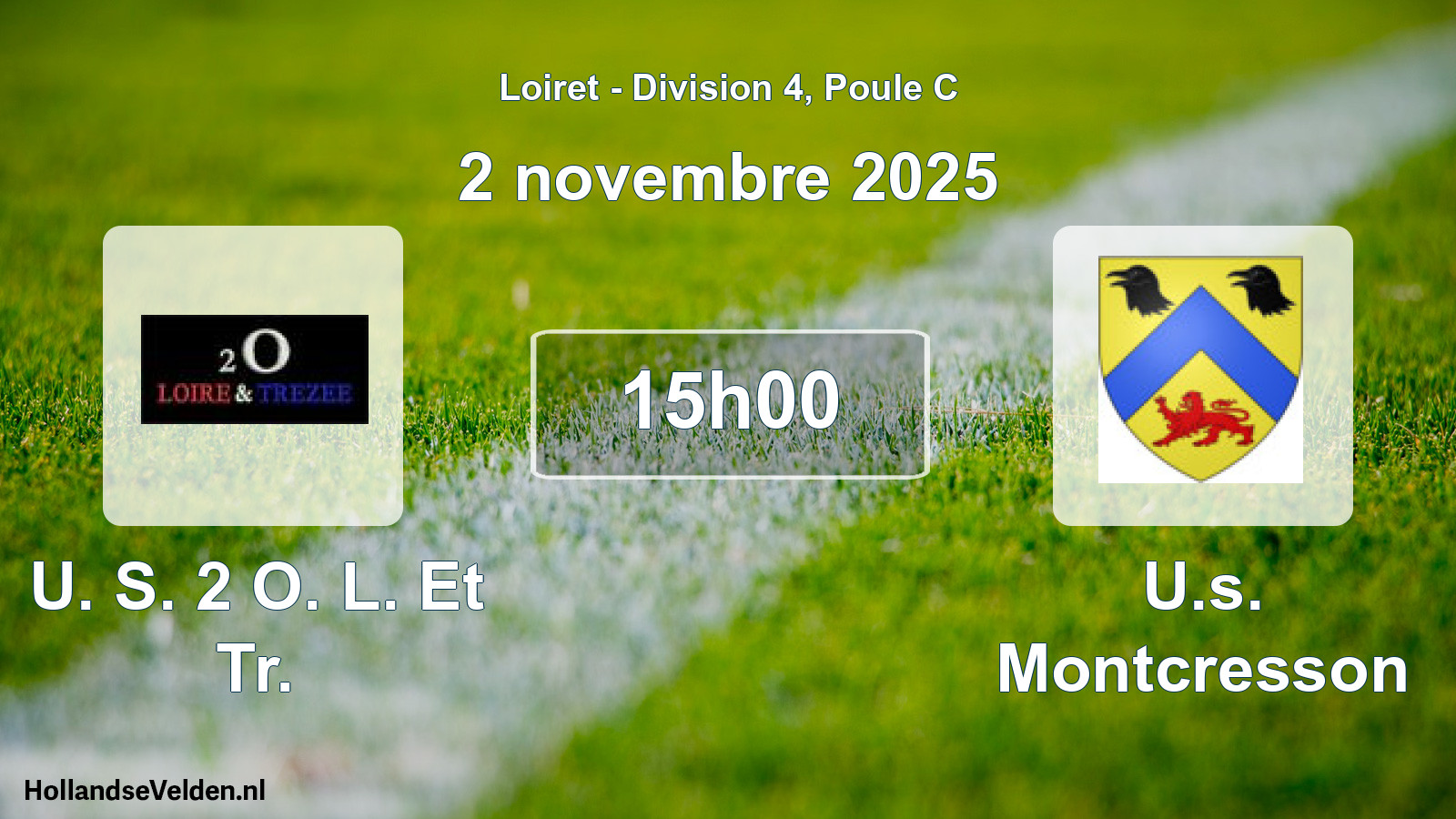 Geplande wedstrijd: U. S. 2 O. L. Et Tr. - U.s. Montcresson (2 november 2025)