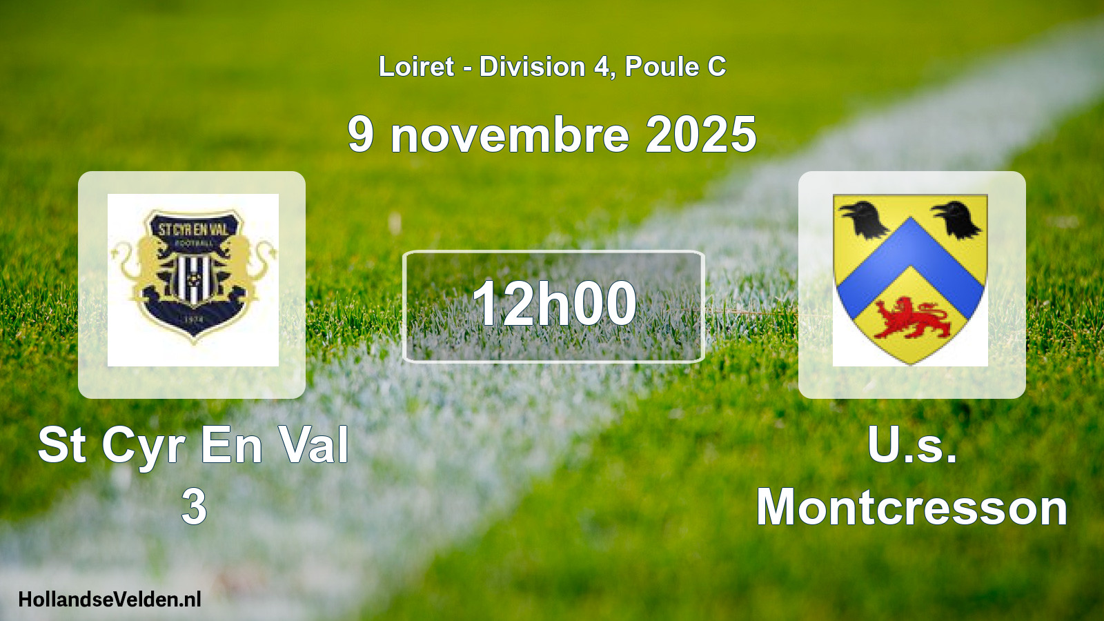 Geplande wedstrijd: St Cyr En Val 3 - U.s. Montcresson (9 november 2025)