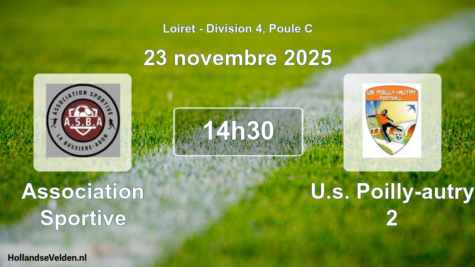 Geplande wedstrijd: Association Sportive - U.s. Poilly-autry 2 (23 novembre 2025)