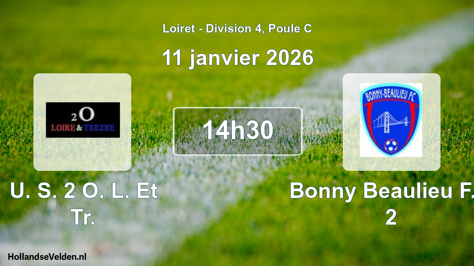 Scheduled Match: U. S. 2 O. L. Et Tr. - Bonny Beaulieu F.c. 2 (11 January 2026)