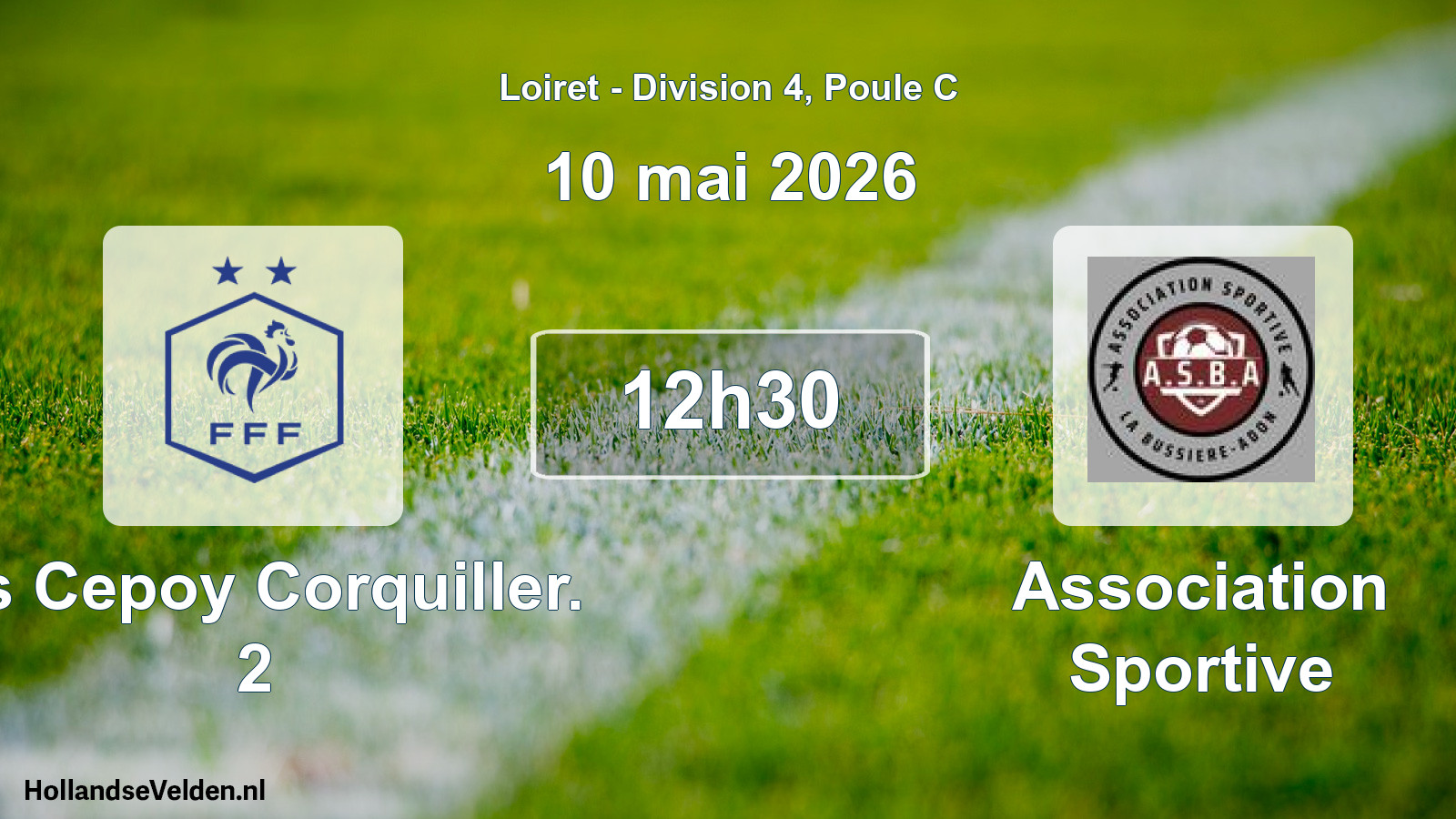 Geplande wedstrijd: Us Cepoy Corquiller. 2 - Association Sportive (10 mai 2026)