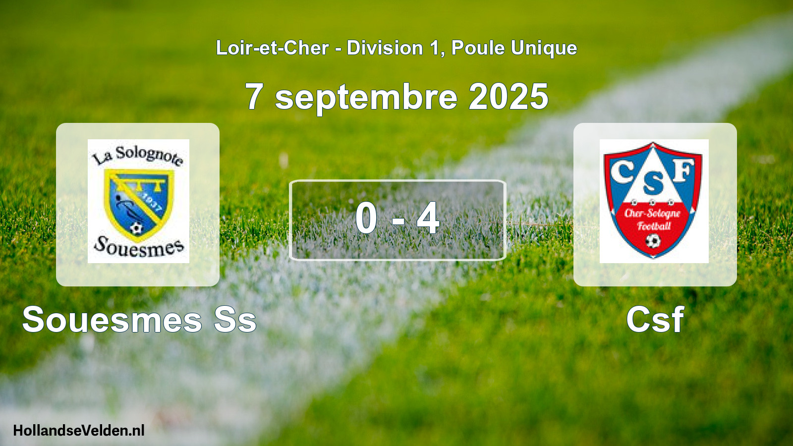 Gespeelde wedstrijd: Souesmes Ss - Csf 0 - 4 (7 september 2025)