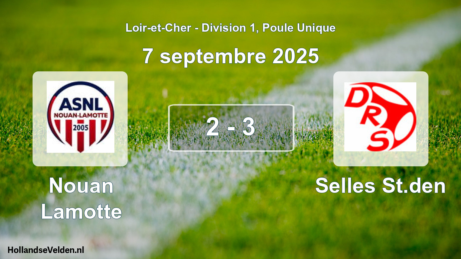 Gespeelde wedstrijd: Nouan Lamotte - Selles St.den 2 - 3 (7 september 2025)