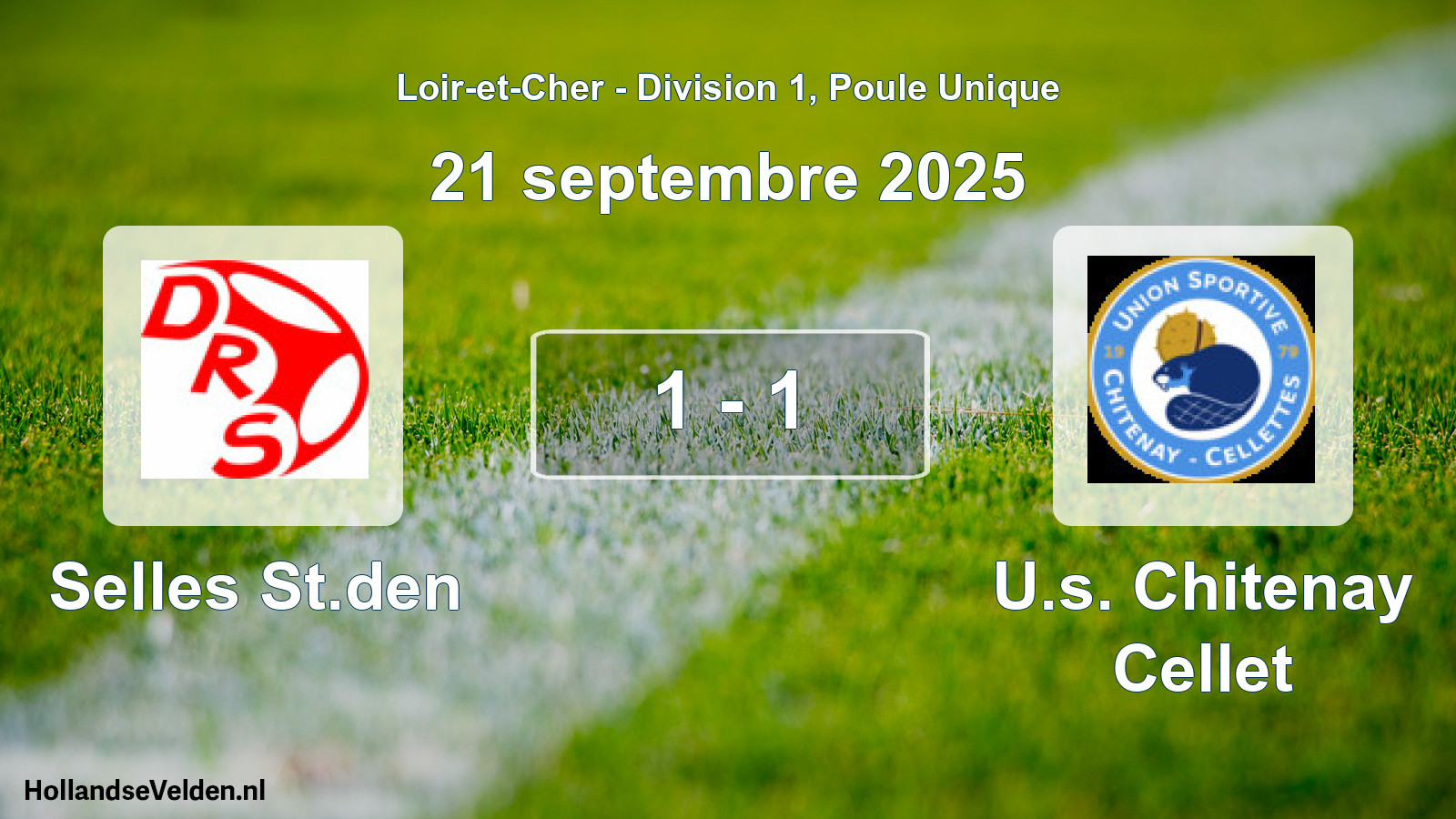 Gespeelde wedstrijd: Selles St.den - U.s. Chitenay Cellet 1 - 1 (21 september 2025)