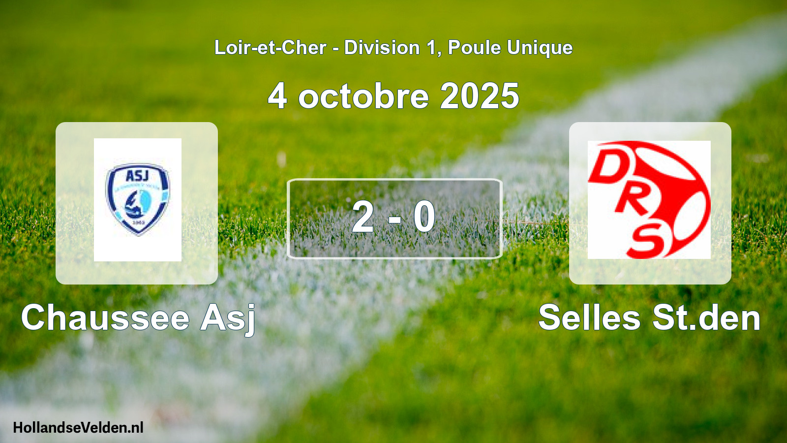 Gespeelde wedstrijd: Chaussee Asj - Selles St.den 2 - 0 (4 octobre 2025)