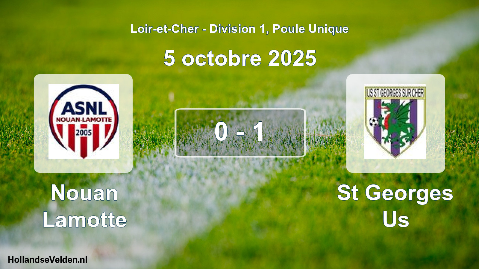 Gespeelde wedstrijd: Nouan Lamotte - St Georges Us 0 - 1 (5 oktober 2025)