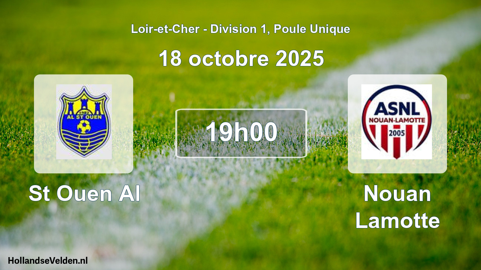 Geplande wedstrijd: St Ouen Al - Nouan Lamotte (18 oktober 2025)