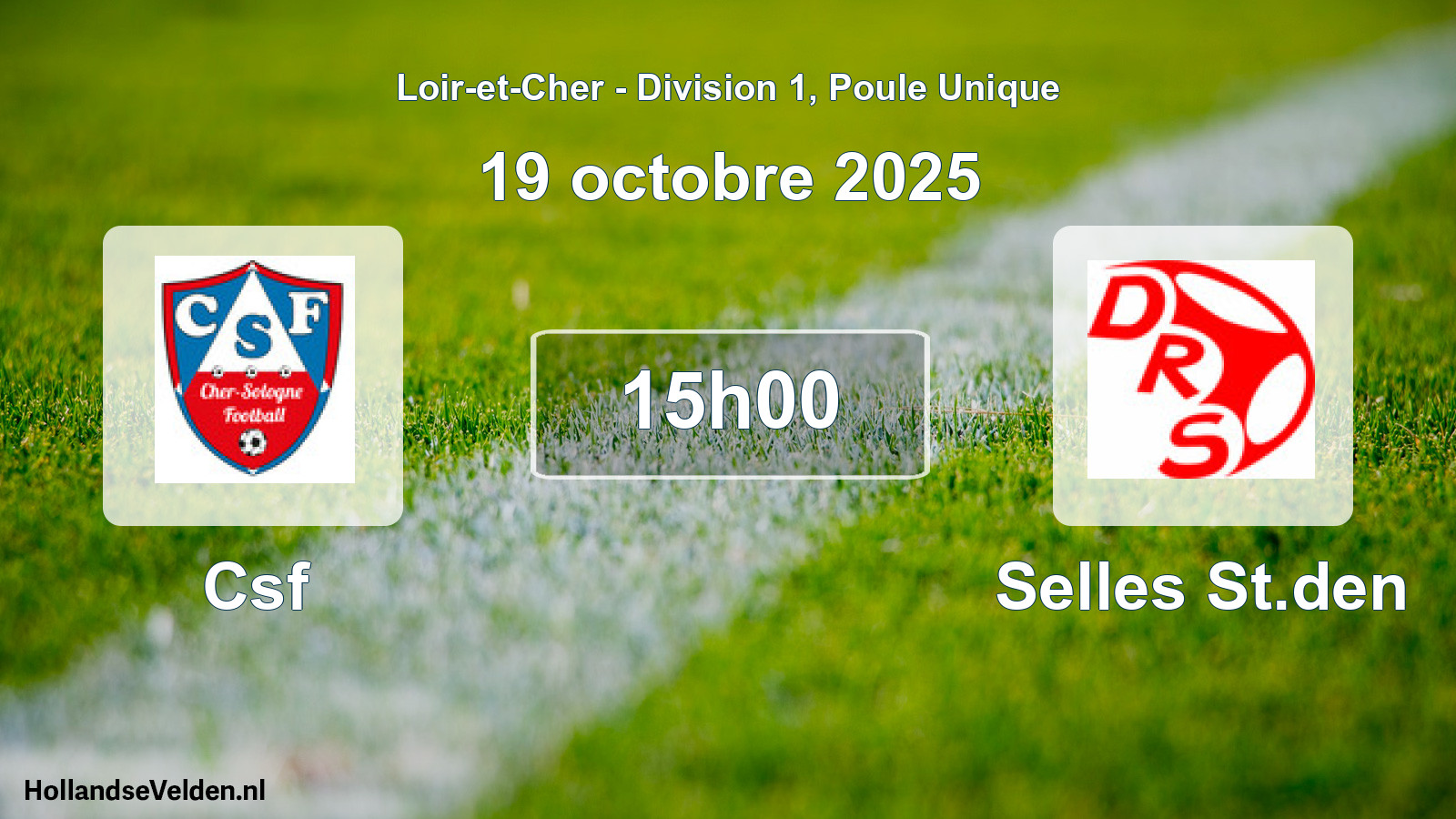 Scheduled Match: Csf - Selles St.den (19 October 2025)
