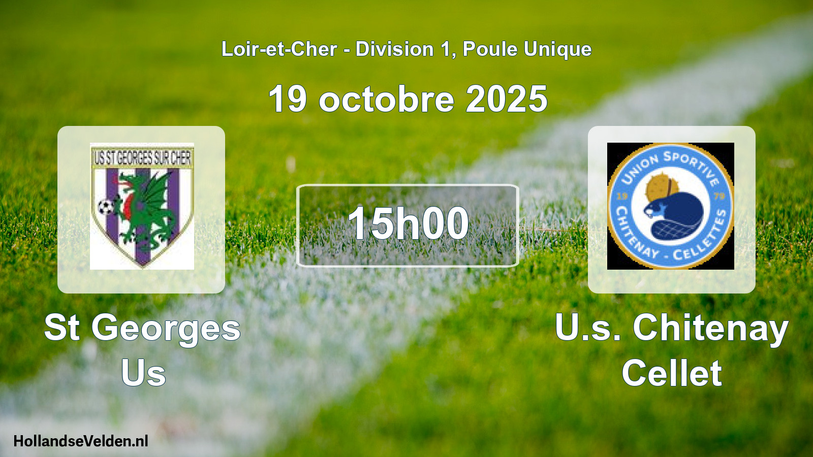 Geplande wedstrijd: St Georges Us - U.s. Chitenay Cellet (19 oktober 2025)