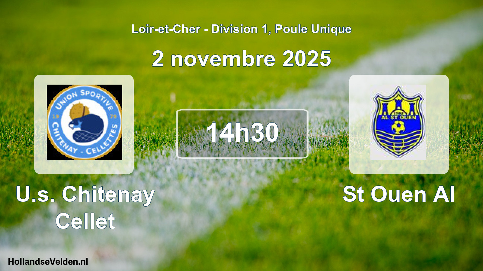 Geplande wedstrijd: U.s. Chitenay Cellet - St Ouen Al (2 novembre 2025)