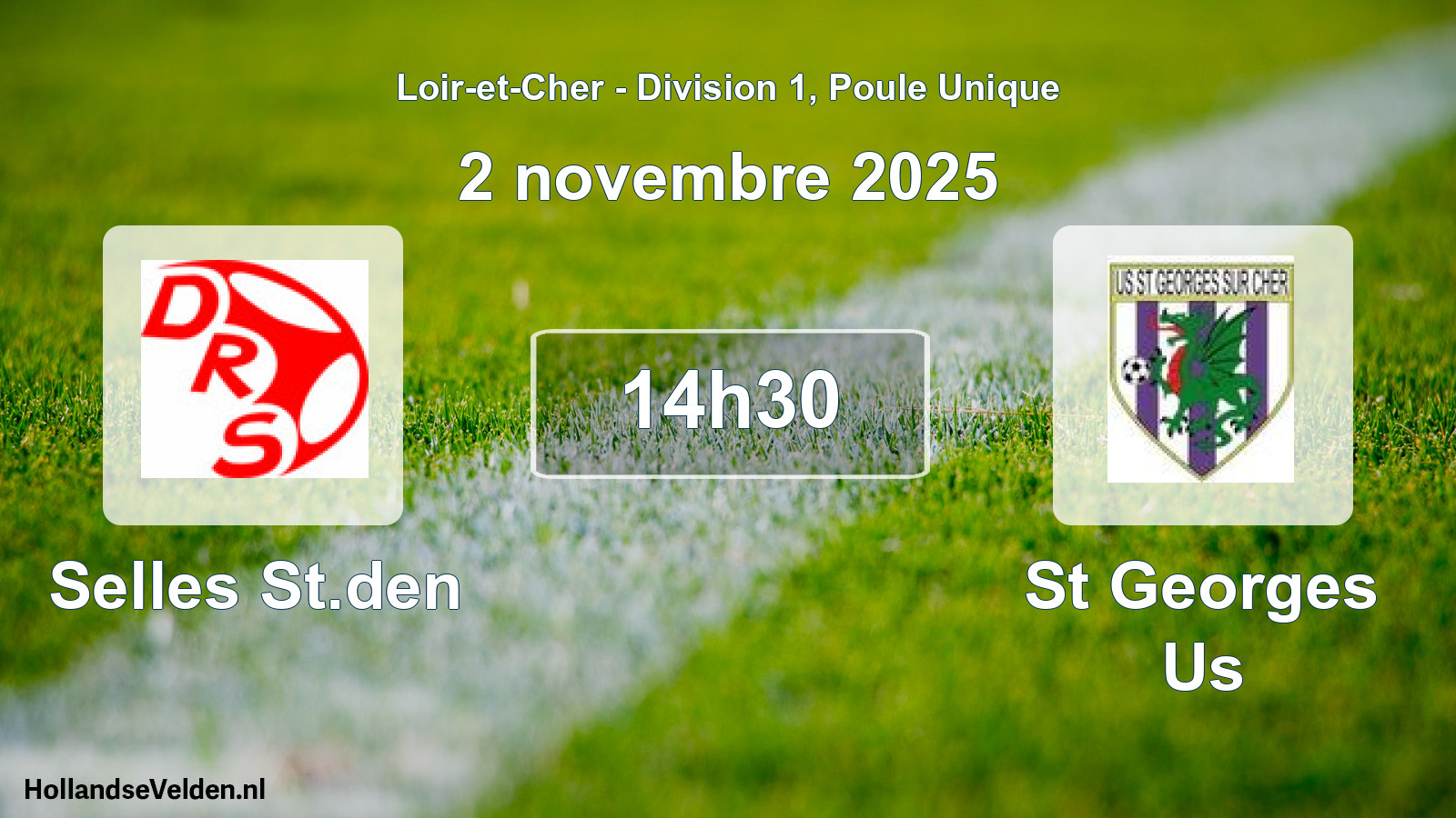 Scheduled Match: Selles St.den - St Georges Us (2 November 2025)