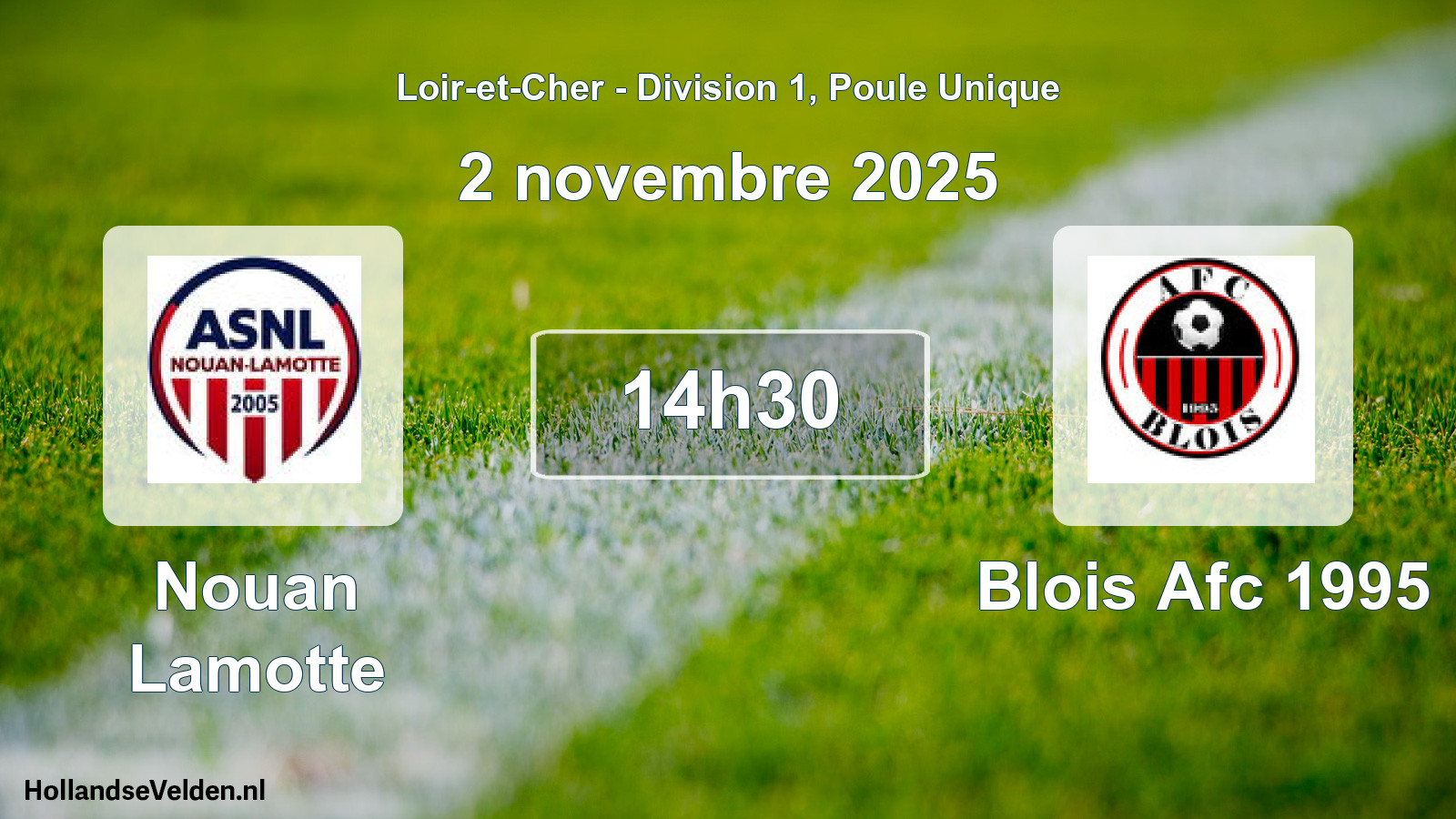 Geplande wedstrijd: Nouan Lamotte - Blois Afc 1995 (2 november 2025)