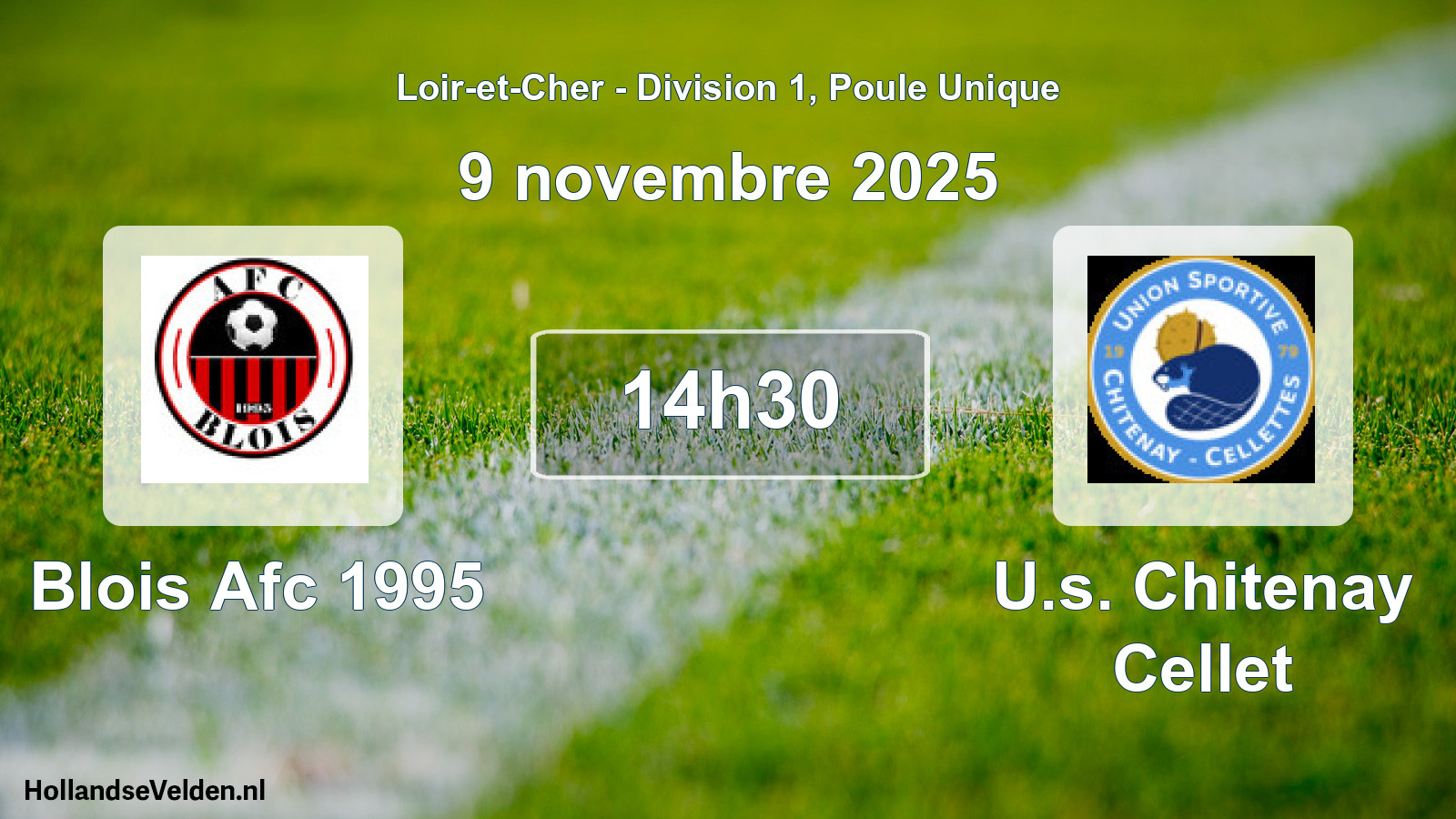 Geplande wedstrijd: Blois Afc 1995 - U.s. Chitenay Cellet (9 novembre 2025)