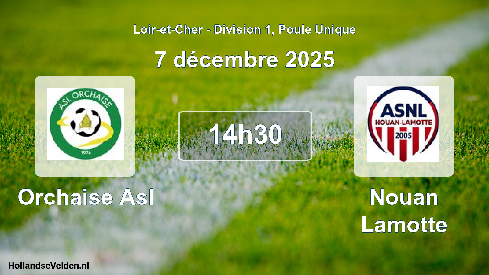 Geplande wedstrijd: Orchaise Asl - Nouan Lamotte (7 december 2025)