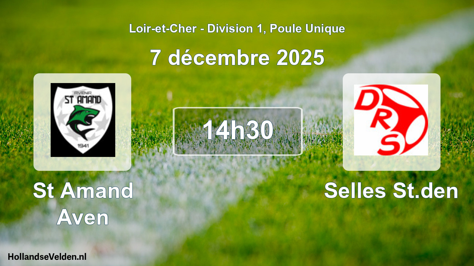 Geplande wedstrijd: St Amand Aven - Selles St.den (7 december 2025)