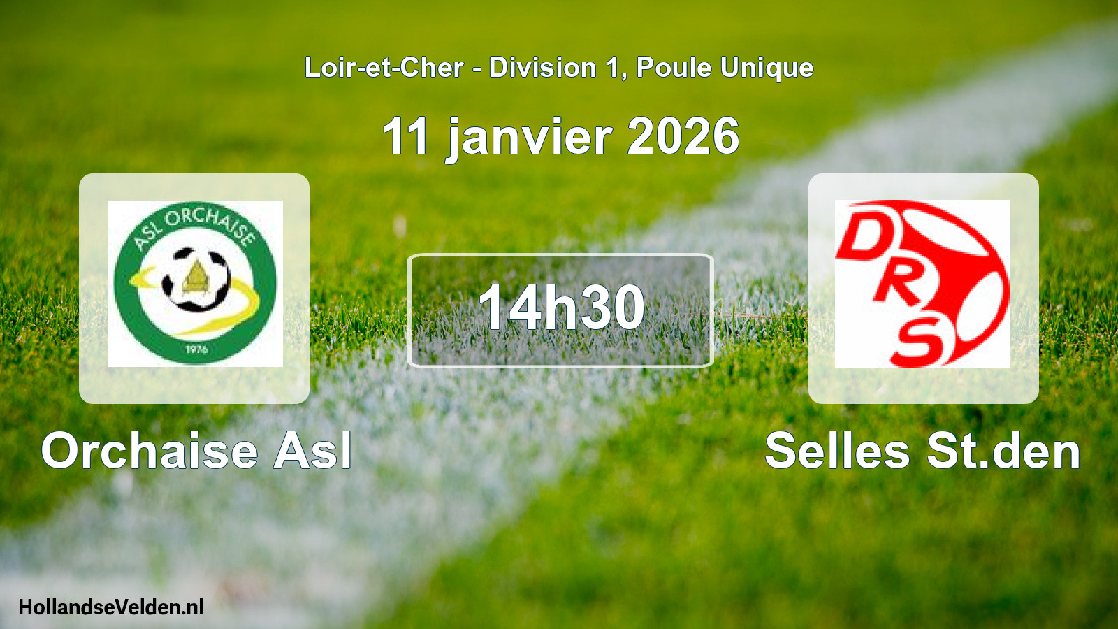 Scheduled Match: Orchaise Asl - Selles St.den (11 January 2026)