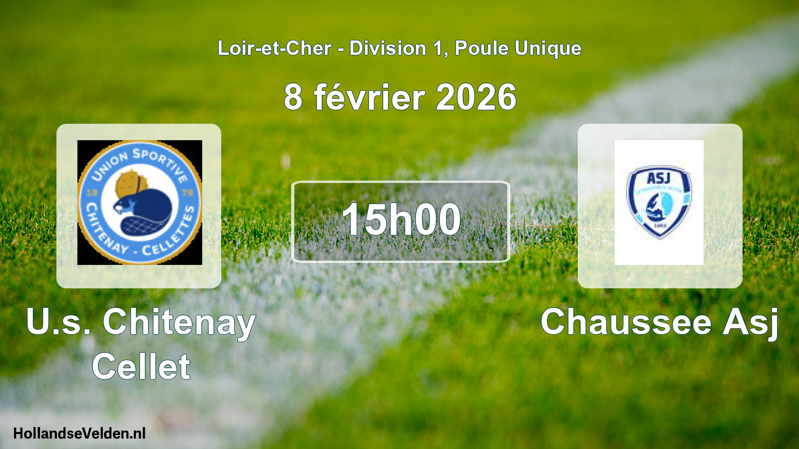 Geplande wedstrijd: U.s. Chitenay Cellet - Chaussee Asj (8 février 2026)