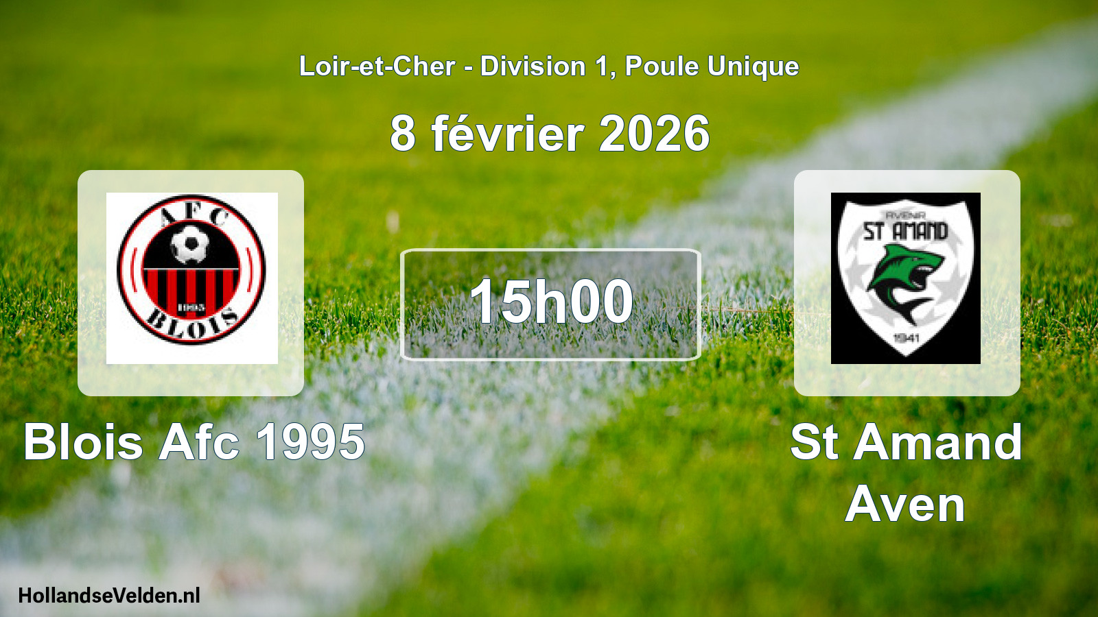 Geplande wedstrijd: Blois Afc 1995 - St Amand Aven (8 februari 2026)