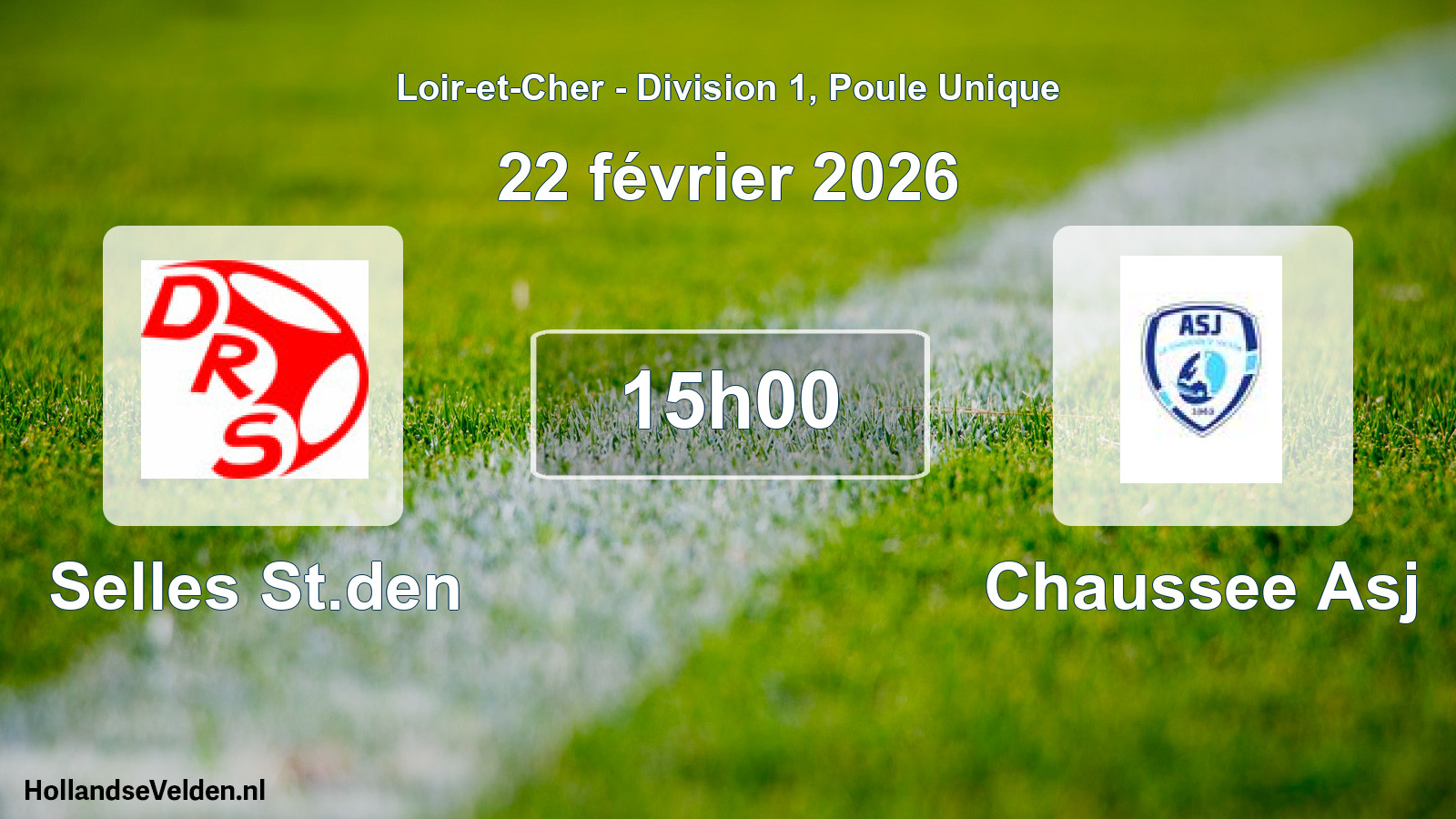 Scheduled Match: Selles St.den - Chaussee Asj (22 February 2026)