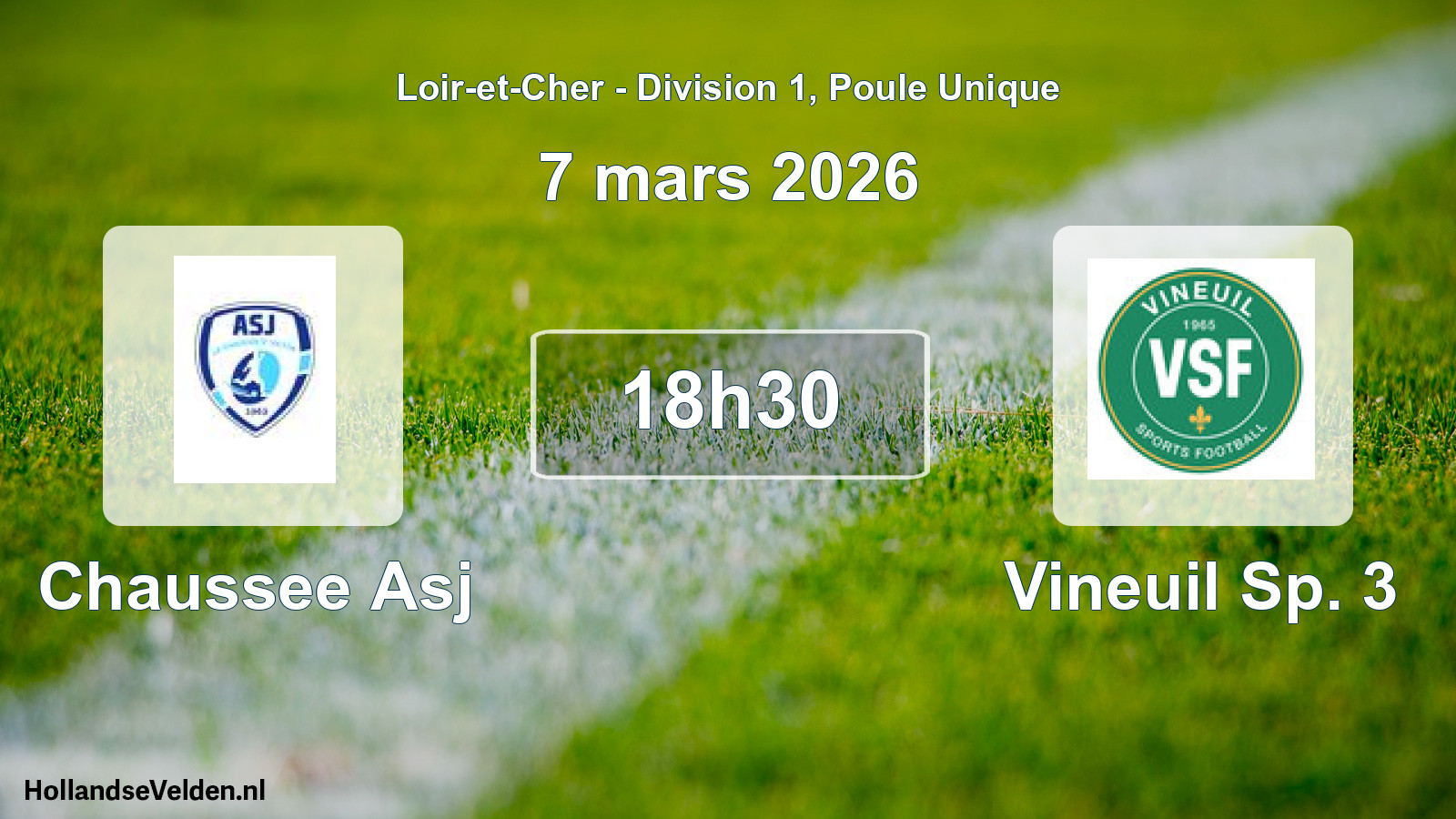 Geplande wedstrijd: Chaussee Asj - Vineuil Sp. 3 (7 mars 2026)