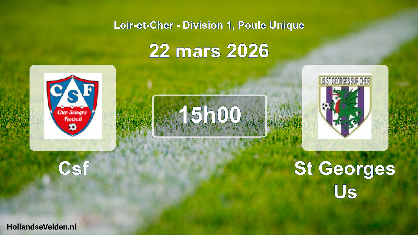 Geplande wedstrijd: Csf - St Georges Us (22 mars 2026)