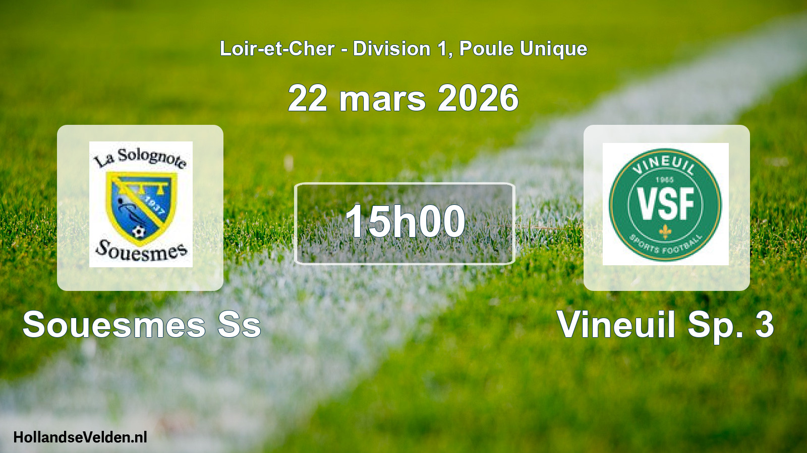 Scheduled Match: Souesmes Ss - Vineuil Sp. 3 (22 March 2026)