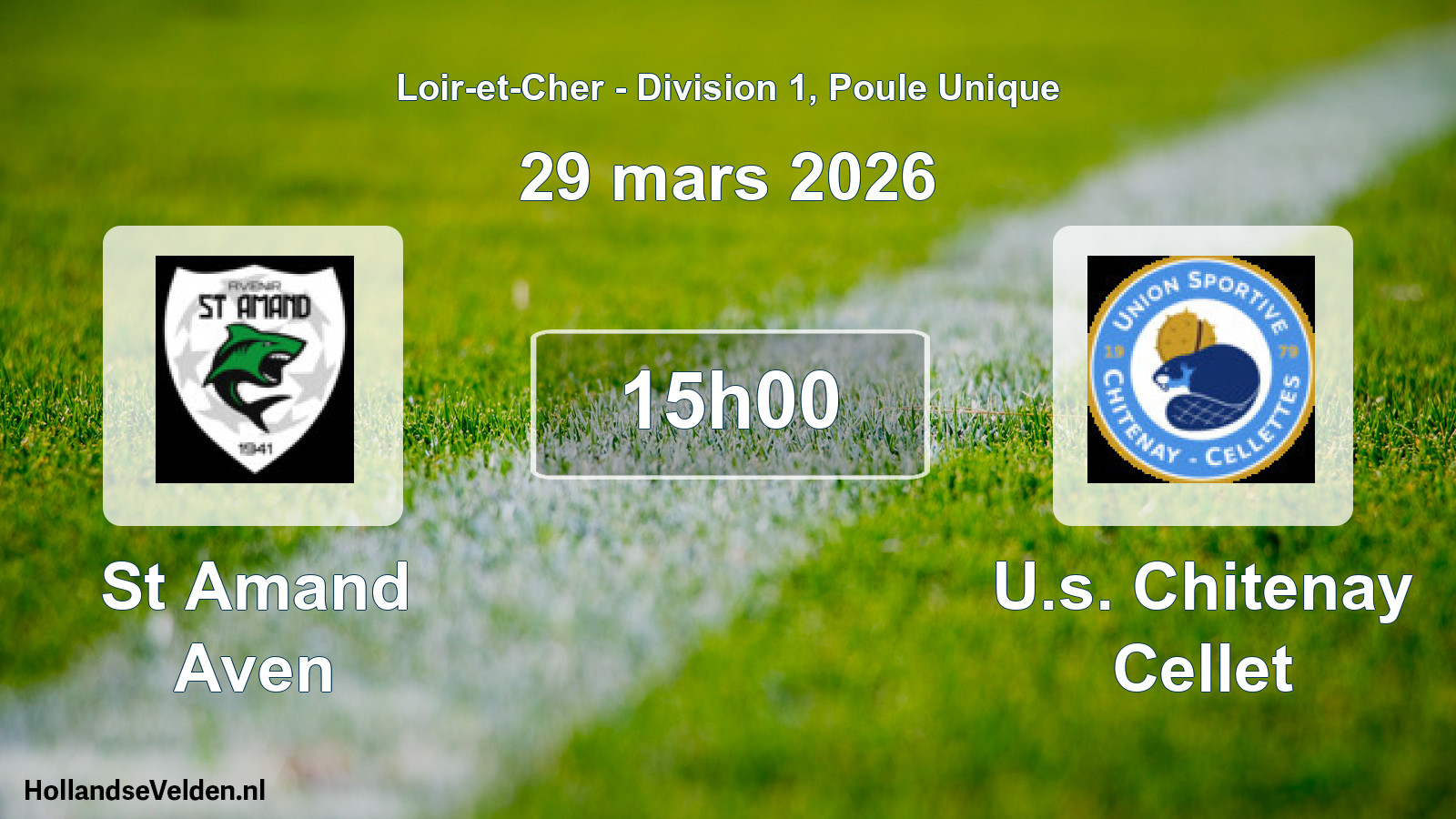Geplande wedstrijd: St Amand Aven - U.s. Chitenay Cellet (29 maart 2026)
