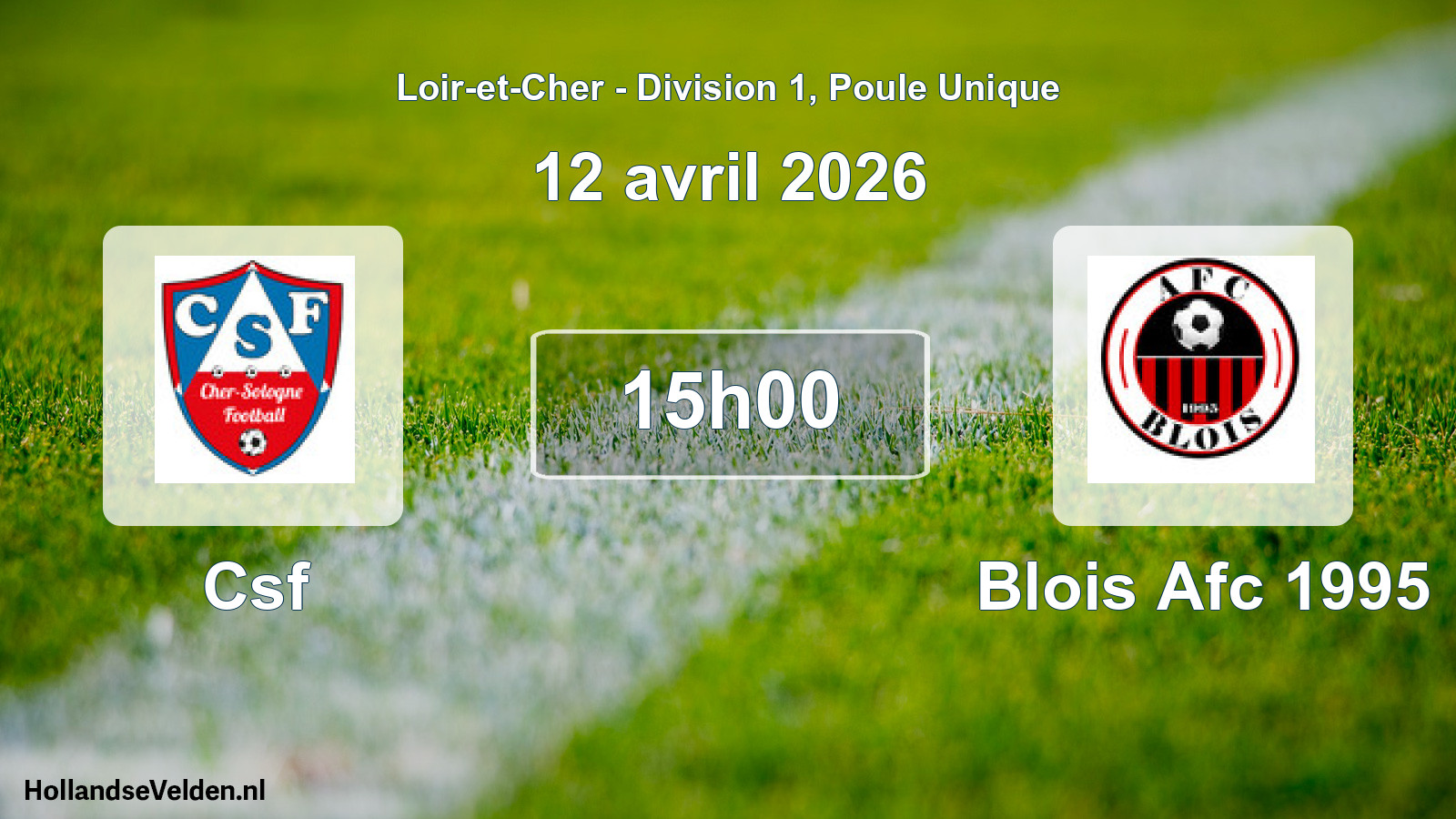 Geplande wedstrijd: Csf - Blois Afc 1995 (12 avril 2026)